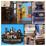 This Fri & Sat! ~Huge Colleyville Estate Sale! Vintage Toys, Traffic Lights, Antiques, Collectibles, Star Wars, Fixtures, Wood Burning Stove, Barbies, Appliances & Much More!