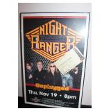 Night Ranger Unplugged Signed Concert Poster / Ticket Authentic 