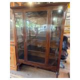 Antique Oak Curio