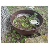 Cast Iron Cauldron Planter