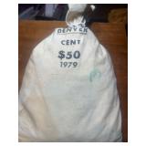 Bag 1979 Uncirculated Pennies