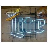 Large Miller Lite Neon Sign
