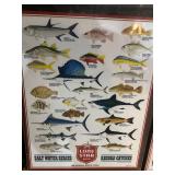 Lone Star Beer Saltwater Fish Poster
