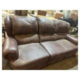 Leather Recliner Sofa