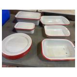 Red & White Enamel Ware