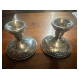 Sterling Silver Candle Holders
