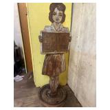 Metal School Crossing Sign