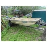10 Foot Jon Boat on Trailer