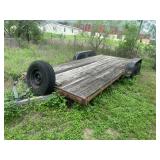 7x18 Wood Floor Flatbed Trailer