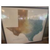 Large Texas Map art