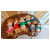 Alvin & the Chipmunks TY beanie babies 