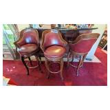leather barstools 