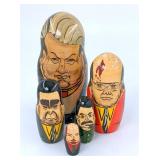 Political stacking Russian dolls 