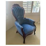 crushed velvet chair 