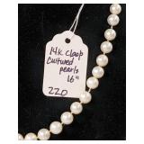 Culture pearls & 14k clasp 