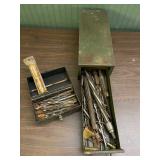 Drill bits, reamers, and look at those boxes!