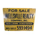 Metal sign