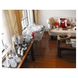 White sofa not available for sale. 