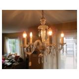 chandelier w/ extra crystals