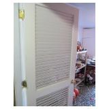 Several wood slatted doors available