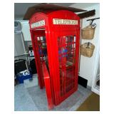 British Phone Box Home Bar