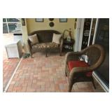 Wicker patio furniture 