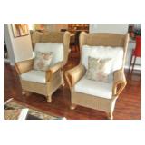 Wicker Wing Chairs