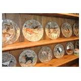 Exquisitely hand-painted French dinner plates and Serving Dishes Gien