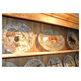Exquisitely hand-painted French dinner plates and Serving Dishes Gien