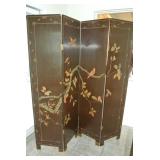 Antique Carved Asian Room Divider 