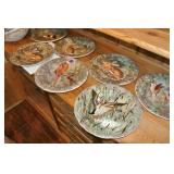 Exquisitely hand-painted French dinner plates and Serving Dishes Gien