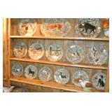 Exquisitely hand-painted French dinner plates and Serving Dishes Gien