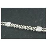 25g White Gold and Diamond Bracelet 