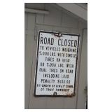 VINTAGE METAL ROAD SIGN