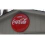 VINTAGE ENAMELED METAL COCA COLA BUTTON SIGN