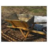 WOODEN WHEEL BARROW