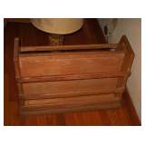 2-RANCH OAK MAGAZINE RACKS