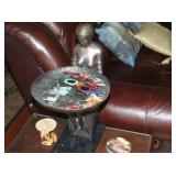 RECLINING LEATHER SOFA/LOVE SEAT