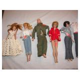 1958 & 68 BARBIES, KENS, GI JOE
