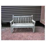 Teak outdoor bench