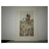 George Wright print "Settling dow to it"