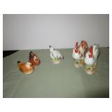 5 Rooster Salt & Pepper all made in Japan