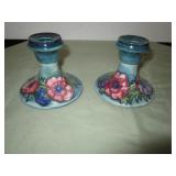 2 Moorcroft 3" candlesticks