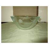 1999 Schlanser glass bowl, very small chip