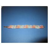 OTC red, white, blue flag bracelet