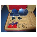 5 Sets of Earrings in Red Box