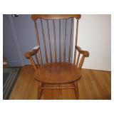 S Bent & Bros maple rocking chair