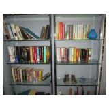books, statues