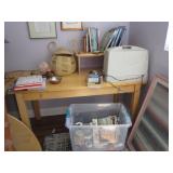 table, sewing machine