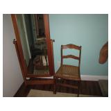 chair, full lenght mirror